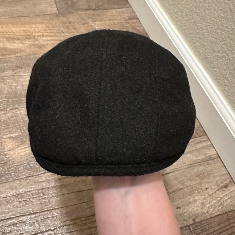 Stetson Black Flat driving Cap